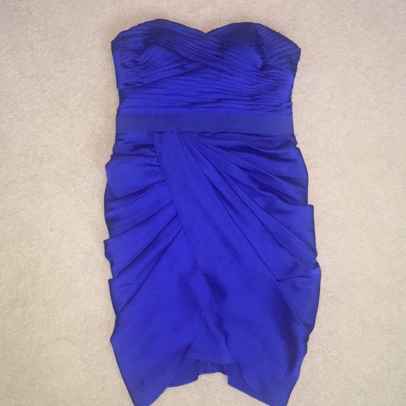 Sapphire Blue Strapless Dresses